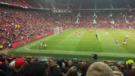 A fan records action during a charity game between Manchester United Legends and Bayern Munich All Stars in June 2015 - Photo Courtesy: Jaideep Vaidya